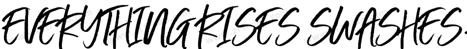 Everything RISES Swashes字体转换